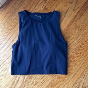 Aerie Offline Navy Blue Sleeveless Top with built in bra size small